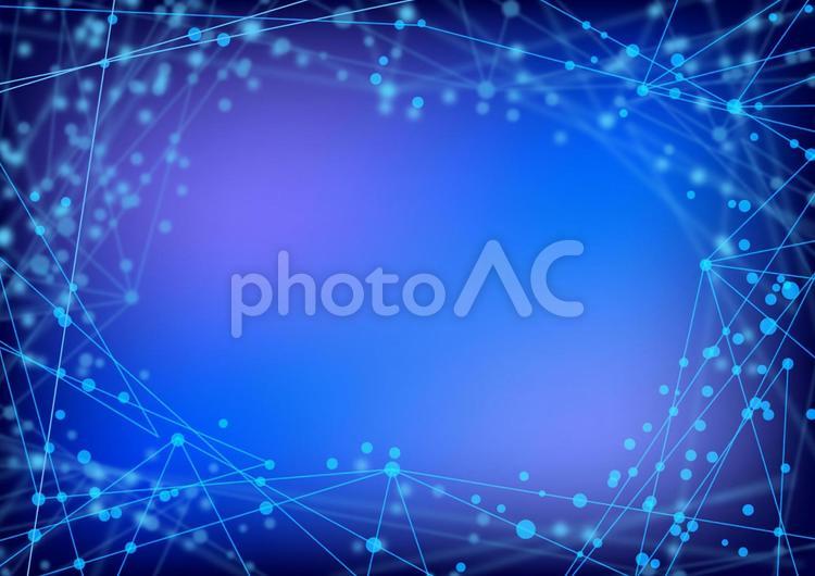 青いデジタルサイバー空間ラインイメージ背景素材 背景,テクスチャ,水色の写真素材