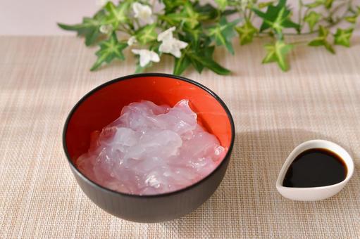葛きり 葛きり 葛きり,和菓子,黒蜜の写真素材