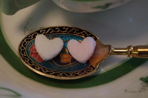 ハートの顔 ハートの顔 ハート,食べ物,拡大の写真素材