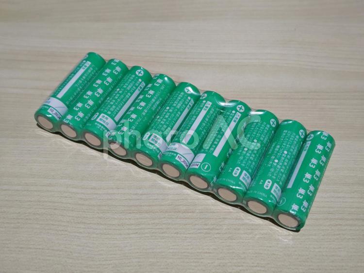 単3の乾電池（8本パック） 乾電池,電池,単3の写真素材