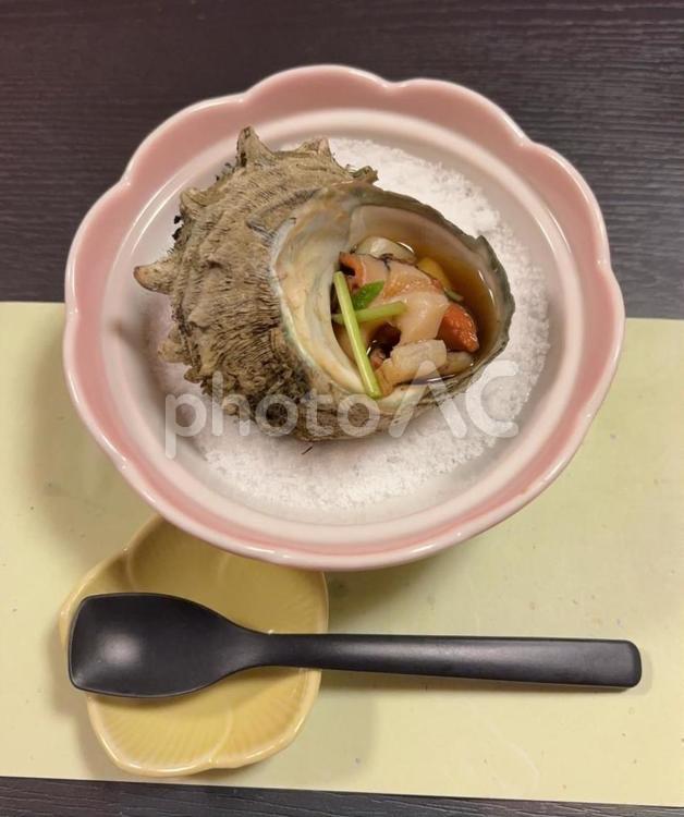 R7.08.13　さざえの壺焼き　2 さざえ,壺焼き,さざえの壺焼きの写真素材