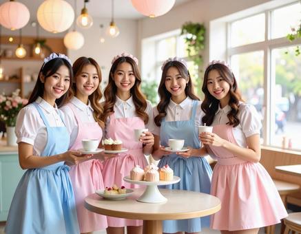 パーティーを楽しむ女性たちの写真