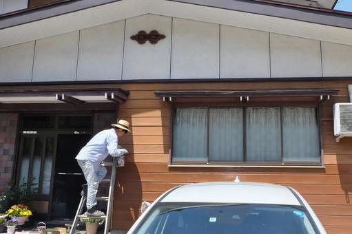 木造家屋のペンキ塗り02 木造家屋のペンキ塗り02の写真