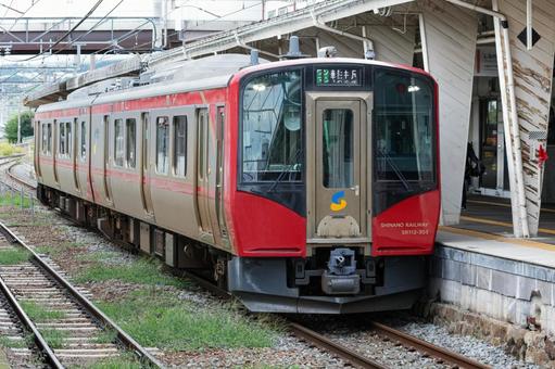 しなの鉄道 しなの鉄道 しなの鉄道,しなの色,小諸駅の写真素材