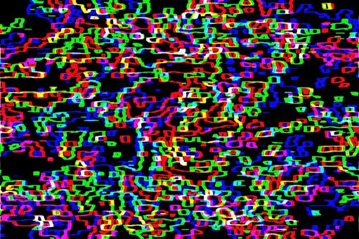 激しく歪むデジタルノイズ グリッチ,ノイズ,赤の写真素材