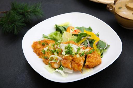 油淋鶏 油淋鶏,鶏肉,中華料理の写真素材