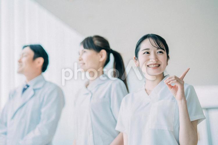 中高年の医療スタッフ（医師・看護師） 医療,医者,看護師の写真素材