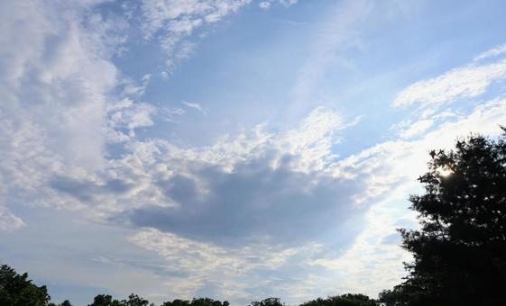 青空と雲 青空と雲の写真