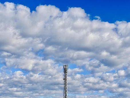 【空の写真】秋空  秋空,空,雲の写真素材