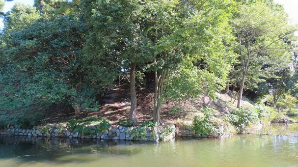 神戸城　城跡の風景の写真