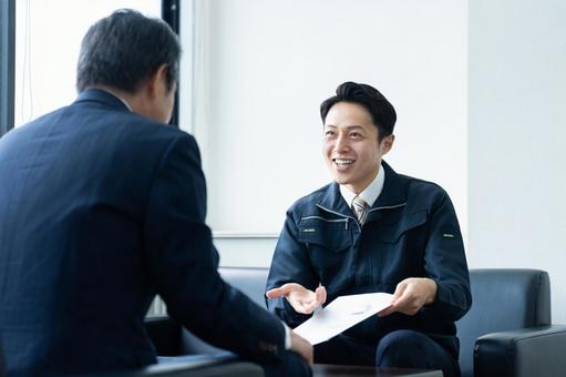 商談 商談 商談,営業,取引の写真素材