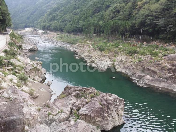 渓谷を流れる清流 渓谷,川,清流の写真素材