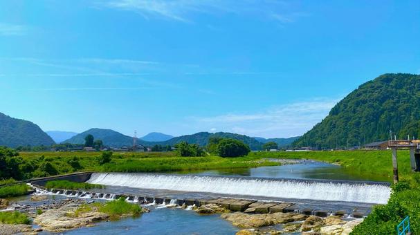 大日川(石川・白山市) 大日川(石川・白山市) 川,清流,田舎の写真素材