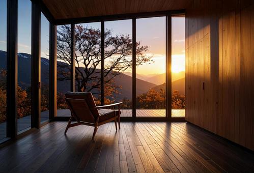 夕暮れの風景を一望できる部屋 夕暮れの風景を一望できる部屋の写真