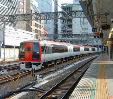 253系成田エクスプレス 新宿にて 253系成田エクスプレス 新宿にて 253系,nex,成田エクスプレスの写真素材