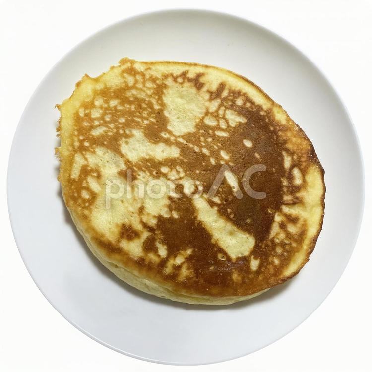 パンケーキ真上から（PSDは切抜き）03 パンケーキ,ホットケーキ,真上の写真素材