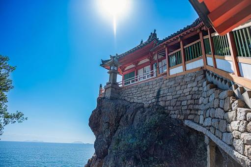 広島県　阿伏兎観音の風景 広島県,阿伏兎観音,福山の写真素材
