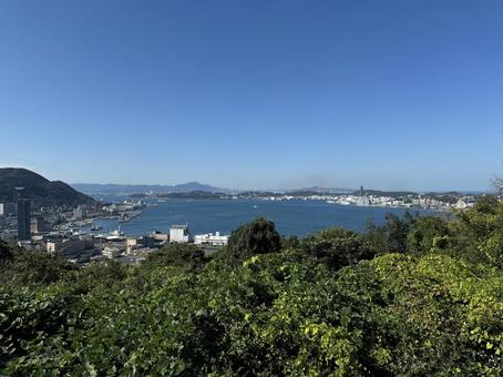 和布刈公園第一展望台からの風景 和布刈公園第一展望台からの風景 和布刈公園,和布刈公園第一展望台,展望台の写真素材