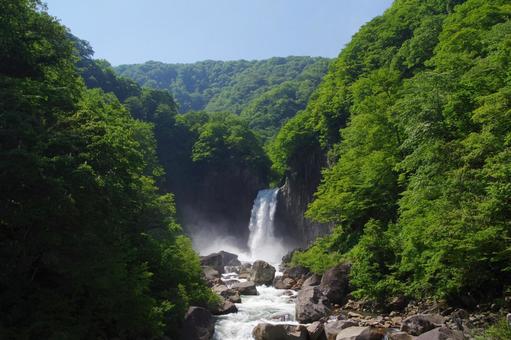 苗名の滝 苗名の滝 苗名の滝,妙高,新潟の写真素材
