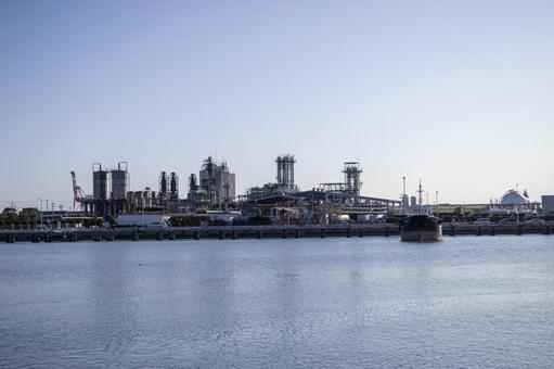四日市 工業地帯 四日市,工業地帯,風景の写真素材