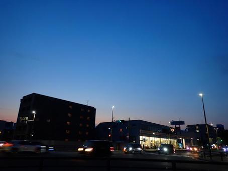 夕方の空@静岡市清水区 夕方の空@静岡市清水区の写真