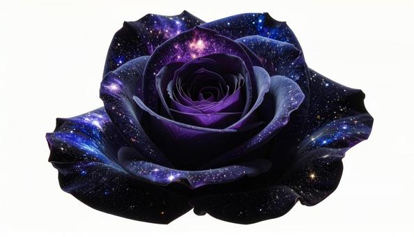 宇宙を映す薔薇の花(背景透過) 宇宙を映す薔薇の花(背景透過)の写真
