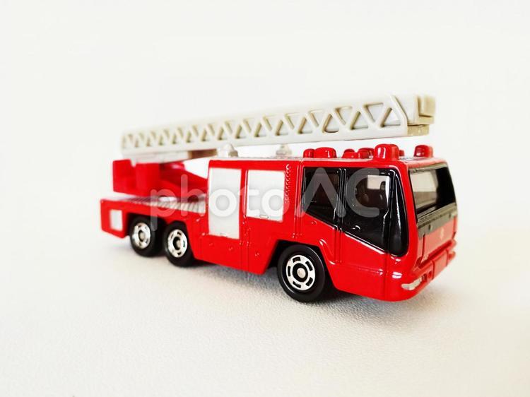 はしご付き消防車３ 消防車,はしご車,消防の写真素材