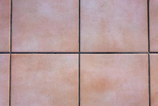 素朴なピンクベージュのタイル表面 タイル,テクスチャ,背景の写真素材