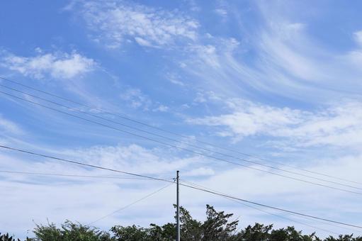 秋の空 秋の空 空,雲,秋空の写真素材