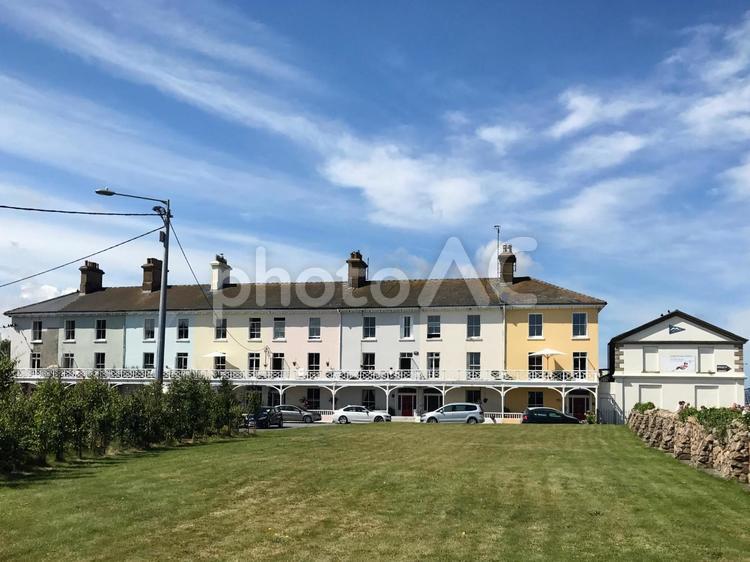 アイルランド、ホウスの街並みと建物 海外,アイルランド,ホウスの写真素材