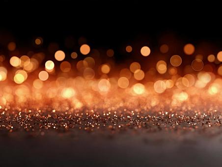 豪華なゴールドのキラキラと玉ボケの背景の写真