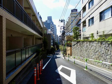 東京都文京区白山浄心寺坂 浄心寺坂,於七坂,坂の写真素材