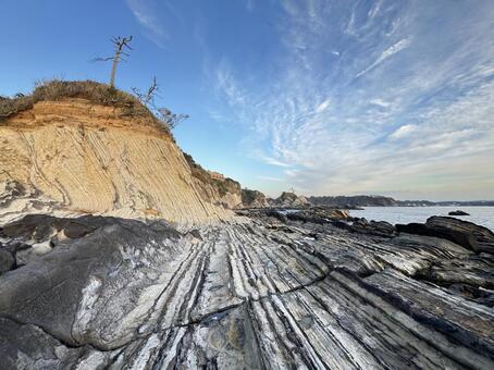 荒崎公園 荒崎公園,海,夕陽の写真素材