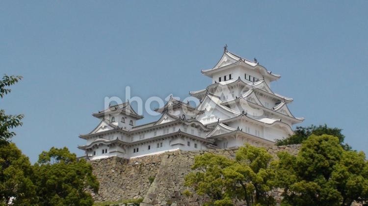 日本の城（姫路城） 日本の名城,世界遺産,天守閣の写真素材