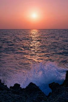 夕日 夕日の写真