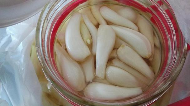 自家製らっきょう 自家製らっきょう らっきょう,保存食,らっきょうの甘酢漬けの写真素材
