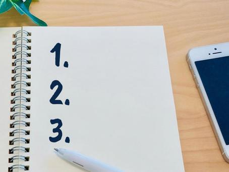 ノートに1、2、3と書く ノートに1、2、3と書く 123,順番,手順の写真素材