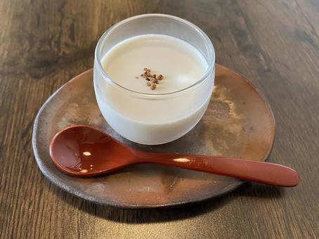 お蕎麦屋さんのスイーツ お蕎麦屋さんのスイーツ そばプリン,蕎麦プリン,プリンの写真素材