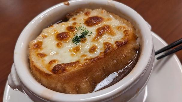 オニオングラタンスープ オニオングラタンスープ,玉ねぎ,スープの写真素材