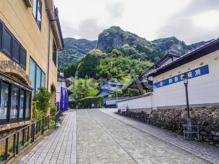 【佐賀県】大川内山の町並み 大川内山の町並み,伊万里市,鍋島の写真素材