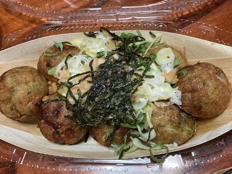 海苔たくさんたこ焼き 海苔たくさんたこ焼き たこ焼き,刻み海苔,食べ物の写真素材