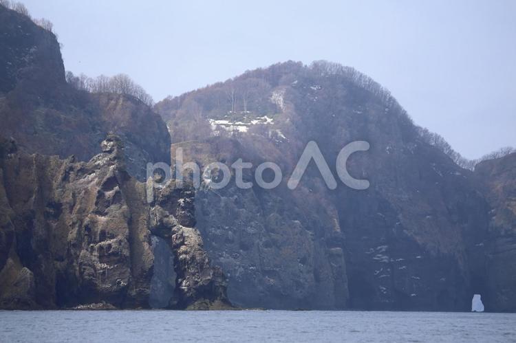 小樽の海 海,海岸,崖の写真素材