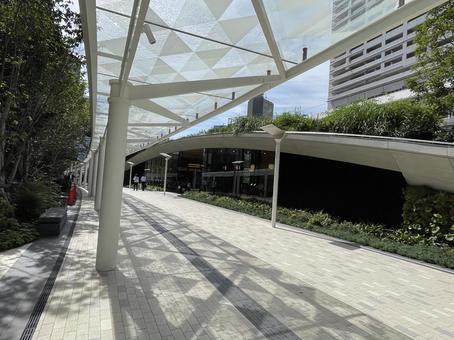 浜松町から芝浦 浜松町から芝浦 浜松町,芝浦,通路の写真素材