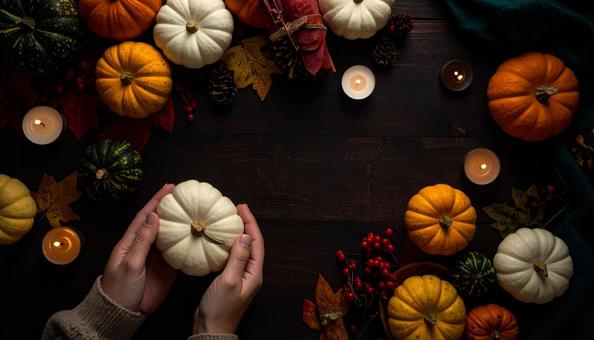 秋のフレームの写真