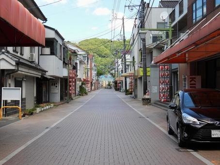 旧鴨方往来福山道(笠岡駅近く) 旧鴨方往来福山道(笠岡駅近く) 鴨方往来,笠岡駅,岡山県の写真素材