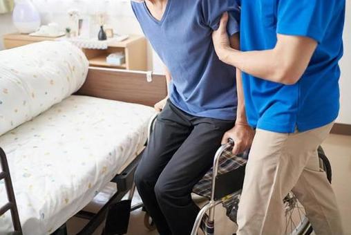 Caregiver helping the elderly Caregiver helping the elderly