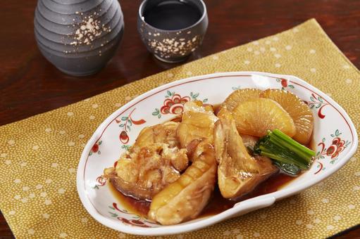 クエのあら煮 あら煮大根 あら炊き クエのあら煮 あら煮大根 あら炊き クエのあら煮,クエ,あら煮の写真素材