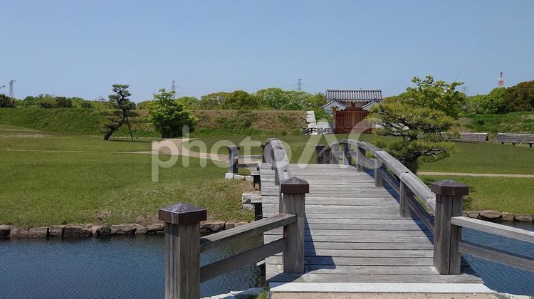 兵庫県-赤穂城跡-二之丸庭園 赤穂城跡,城,二之丸庭園の写真素材