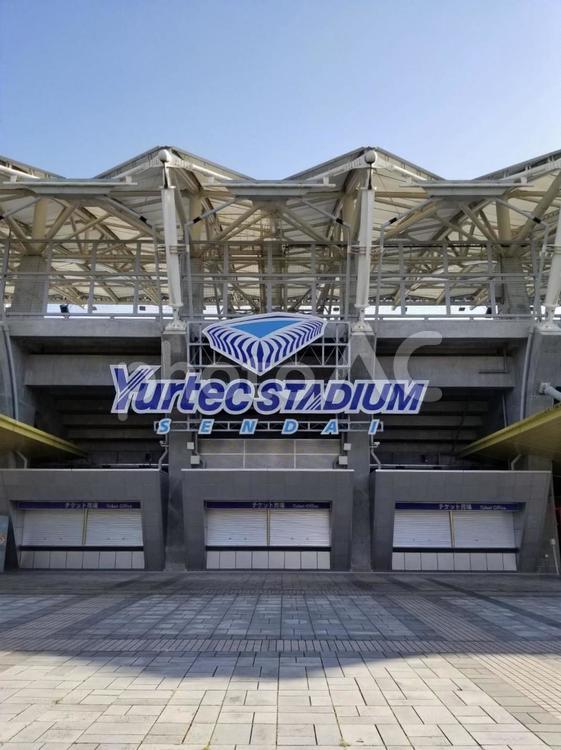 ユアテックスタジアム仙台 サッカー,仙台,外観の写真素材