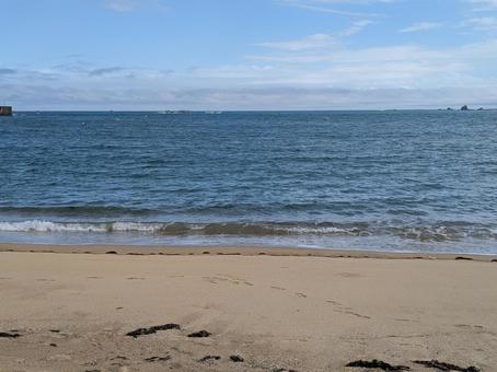 和歌山県の海 海,ビーチ,波の写真素材